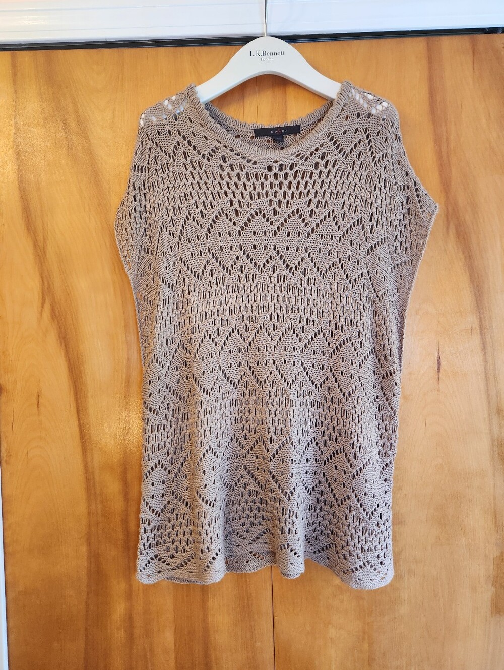 Fever Women's Knit Summer Tunic Sweater in Tan, Size S
